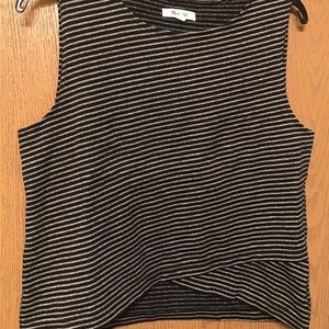 Madewell black and white top